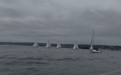 Sailboats on San Diego Bay.